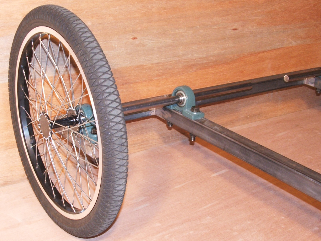 Sociable Tandem Trike - trike axle bearings